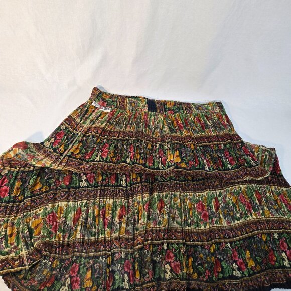 VINTAGE Semi-Sheer Festival Boho Full Peasant Silhouette Skirt OVERSIZED Size M. - Picture 10 of 17